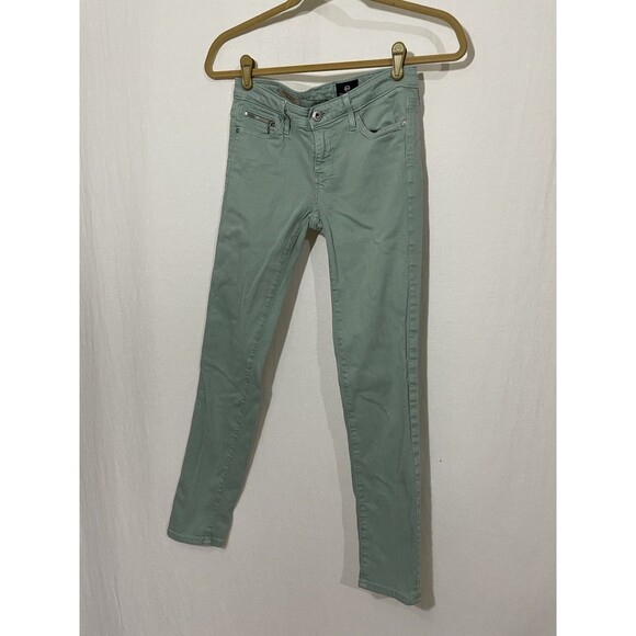 AG Adriano Goldschmied The Stevie Ankle Slim Straight Leg Women's Size 25R Mint - Picture 1 of 10